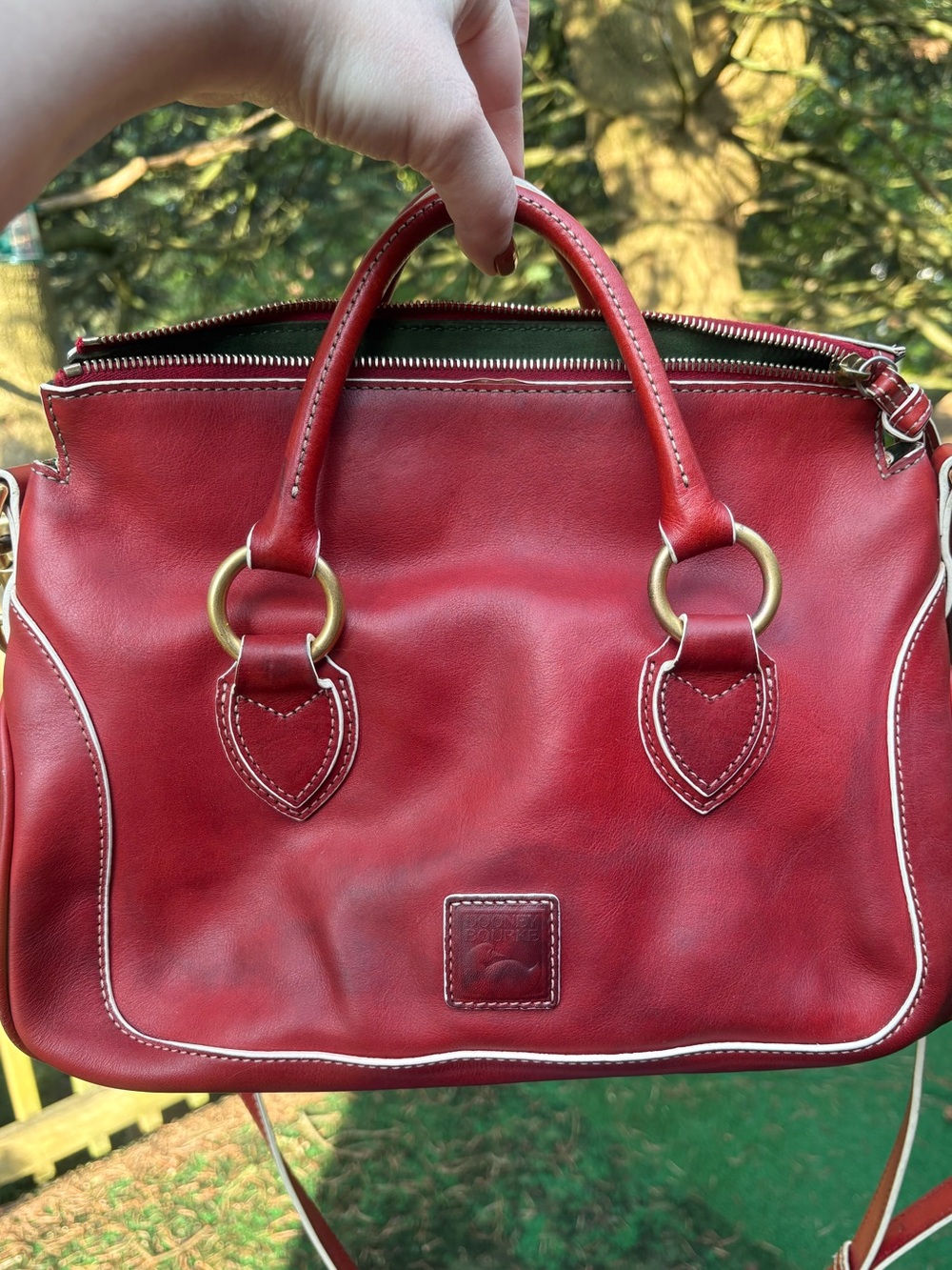 Dooney & Bourke Florentine Red Edge Satchel